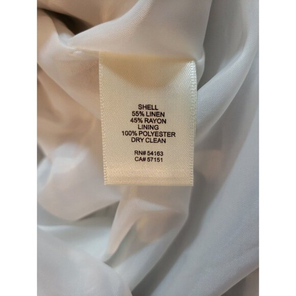 Striped Sleeveless Linen Blend Dress With Tassel Details By Eliza J Size 0 - Picture 5 of 16